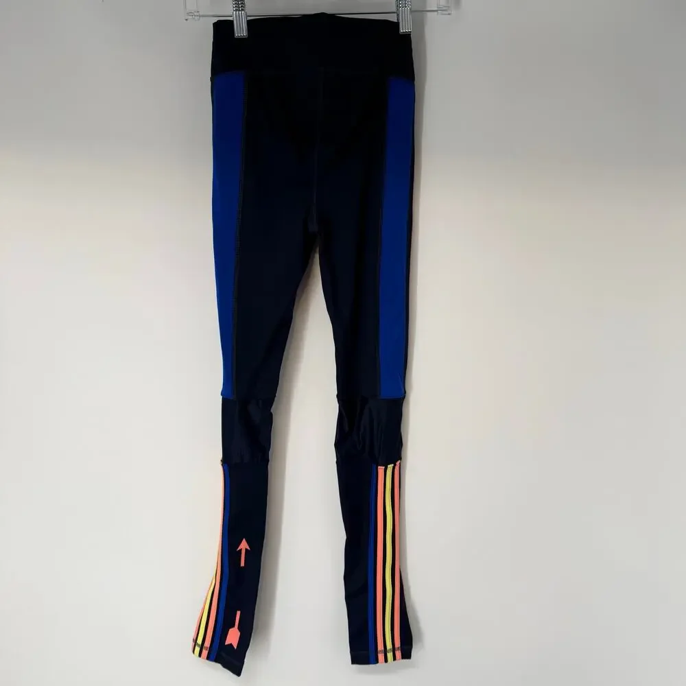 The Upside Magic Yoga Legging Pants Womens US 4 Black Blue High Rise Compression